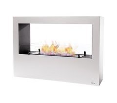 Chimenea de etanol de suelo de grandes dimensiones en acero