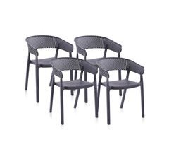 Pack 4 sillas de exterior Diza