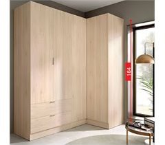 Armario esquinero Essen 2 módulos 4 puertas