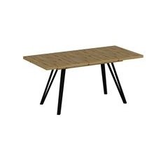 Mesa De Comedor Extensible Minar Harvey Con Patas De Metal
