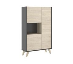 Módulo versátil de 3 puertas para salón o cocina Dina