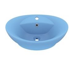 Lavabo lujoso ovalado con rebosadero cerámica