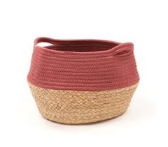 Cesta fibra vegetal y algodón BAILEN