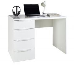 Escritorio ESPRESSO con 4 cajones color blanco