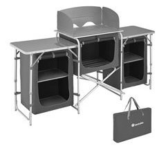 Cocina de camping XXL con 5 compartimentos