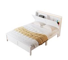 Cama juvenile de madera de pino