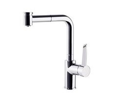 Grifo de Fregadero de Cocina Monomando Caño extraíble Horizontal