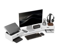 Soporte para Monitor Melamina de Madera HOMCOM
