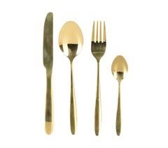 Juego de cubiertos en soporte