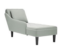 Sofá chaise longue para interior y cojín y apoyabrazos