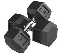 Juego de Mancuernas Hierro Fundido, Goma HOMCOM