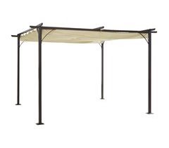 Pérgola Acero y tela poliéster Outsunny 350x350