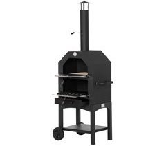 Horno de Pizza Metal, Acero Inoxidable Outsunny