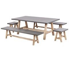 Beliani Conjunto de comedor TONNARE