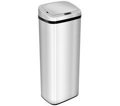 Cubo de Basura ABS, Acero Inoxidable HOMCOM, hogar - cocina