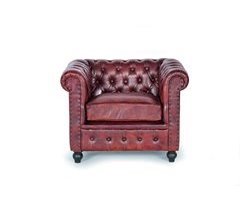 Sillón chester piel  .Giner y Colomer