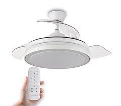 Yoevu Espartan -  Ventilador de techo inteligente aspas retráctiles