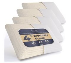 The White Stone Set 4 Almohadas Memory Foam Ergonómicas y frescas