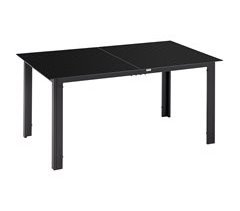 Mesa de Jardín Aluminio, Vidrio Templado