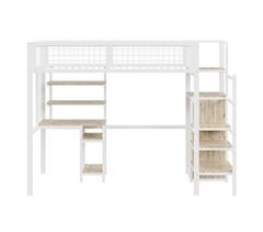 Cama alta para niños 95x249