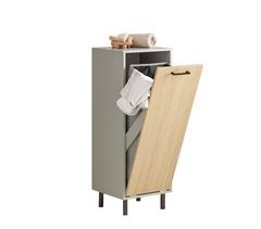 Cesto para Ropa Sucia con 1 Cesta BZR132-NG SoBuy