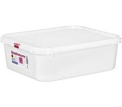 Pack de 6 tuppers de plástico rectangulares con tapa, 6,8 litros