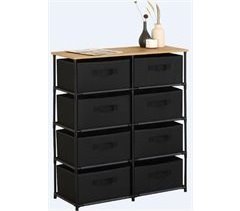 DUPI Cajonera EASY, Metal y PVC, 8 Cajones