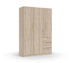 Armario LCX 3 puertas 3 cajones Roble Canadian