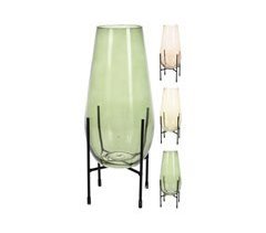 Portavela cristal CANDY surtido 32cm