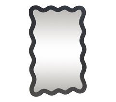 Espejo de pared Koster marco ondulado MDF  [en.casa]
