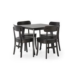 Juego de mesa y 4 sillas de comedor Nala 80x80