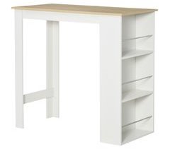 Mesa de Bar Melamina de Madera HOMCOM, hogar - cocina 112x57