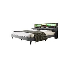 Cama de matrimonio de madera maciza