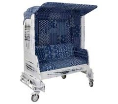 Sofá tuk tuk de metal y tapizado