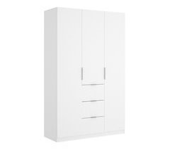 Armário de 3 portas com efeito madeira