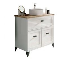 Mueble Baño Siena con Lavabo y Columna Alta