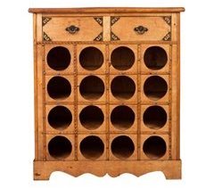 Mueble botellero de madera