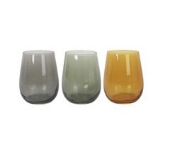 Set de 4 vasos NATUR CORAL 360cc marca LA MEDITERRANEA