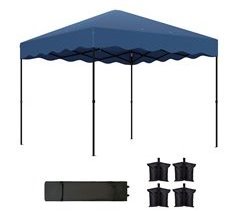 Carpa Plegable Metal, Tela Oxford Outsunny