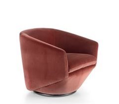 ANGEL CERDA Sillón giratorio tapizado terciopelo