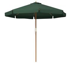 Sombrilla de Jardín Bambú, Poliéster Outsunny