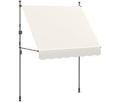 Toldo Manual Retráctil Poliéster, Aluminio Outsunny 200x120