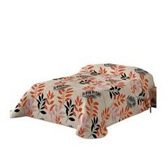 NATURALS - Edredón Nórdico Estampado - RAMO HOJAS