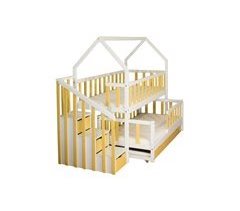 Cama nido cabina para 2 niños 80x160