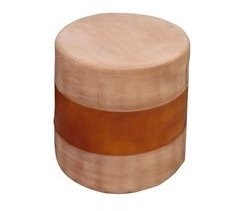 Puff tapizado artesanal