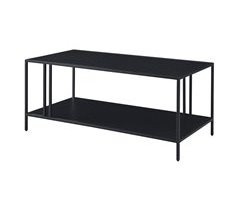 Mesa de centro Kumlinge rectangular con 1 estante metal 110x55