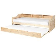 Beliani Cama con somier Madera de pino EDERN 105x204