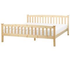 Beliani Cama Madera de pino GIVERNY 189x208
