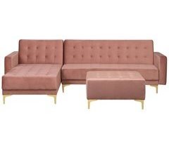 Beliani Sofá cama Terciopelo ABERDEEN