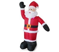 Papá Noel hinchable con LED brillantes - 20 LED [en.casa]